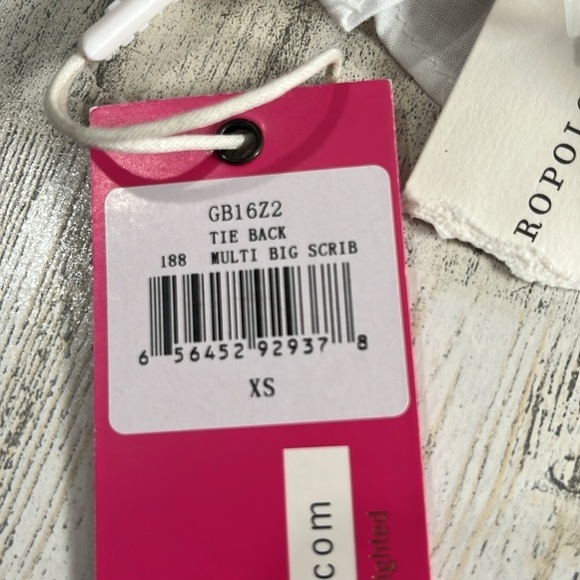 Anthropologie Plenty by Tracy Reese Rainbow Tecza Peplum Open Back Top XS. NWT - Picture 9 of 13